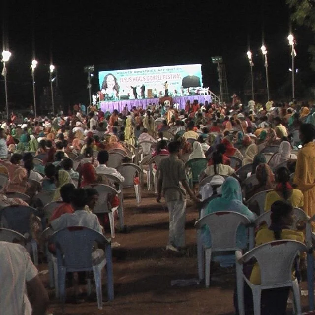 A scene from our Crusade in Armoor, India in 2008.  The vast multitudes of Asia are so hungry to experience a touch from the Living God, Jesus Christ!  #JesusSaves #JesusHeals