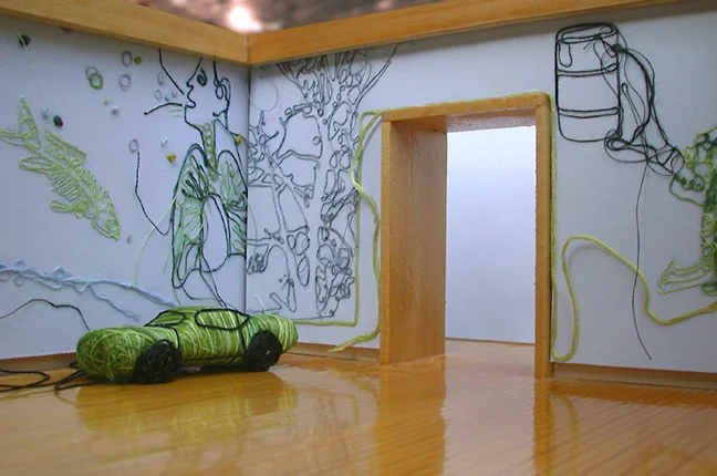 Installation view, Bethany Taylor, Emissions and Remissions, 2006.