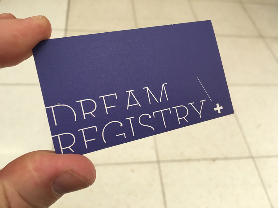 Connie Hwang, Jess Larson, and Sean Miller, Dream Registry, 2016 - present