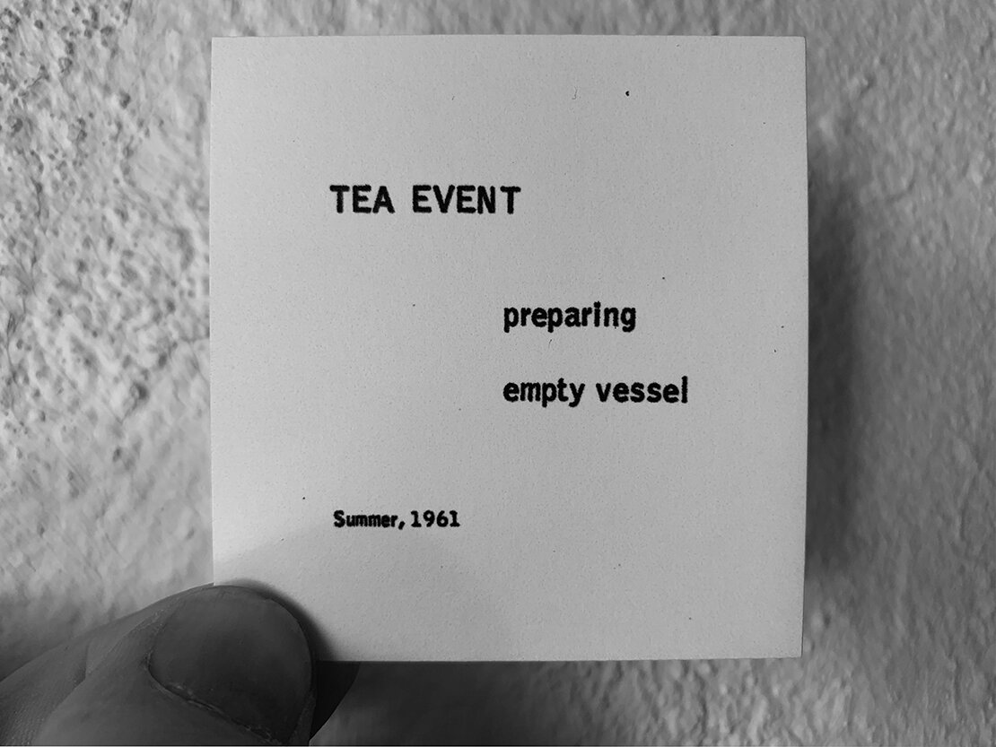 George Brecht, Tea Event, Summer 1961