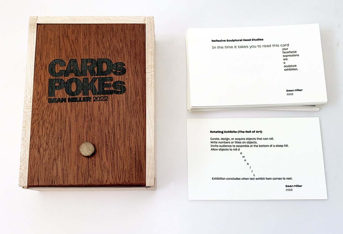 CARDsPOKEs, Sean Miller (graphic design by Connie Hwang), Score edition, 2022.
