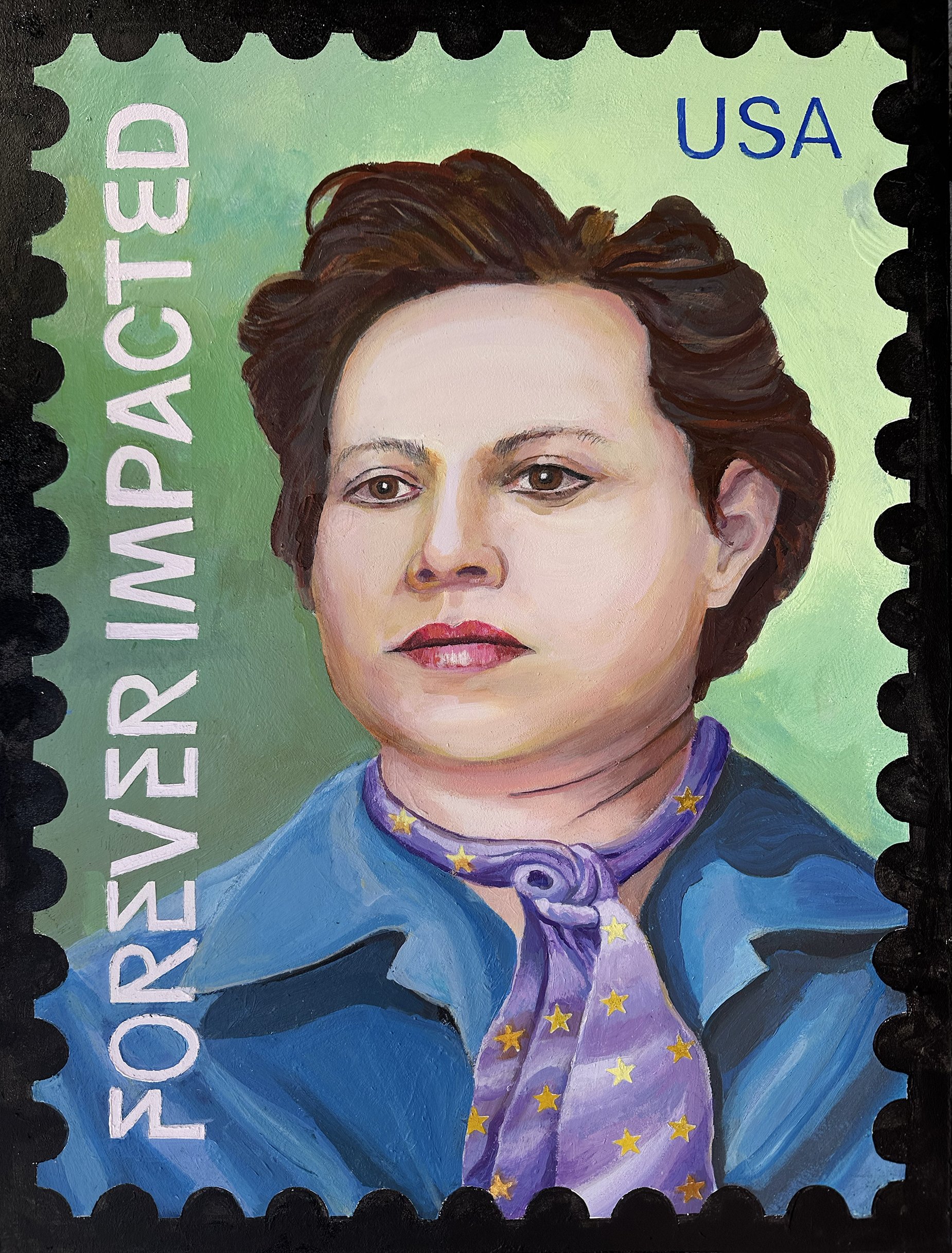 Ann Hodges Portrait for Proposed U.S. Postage Stamp remembering Ann Hodges