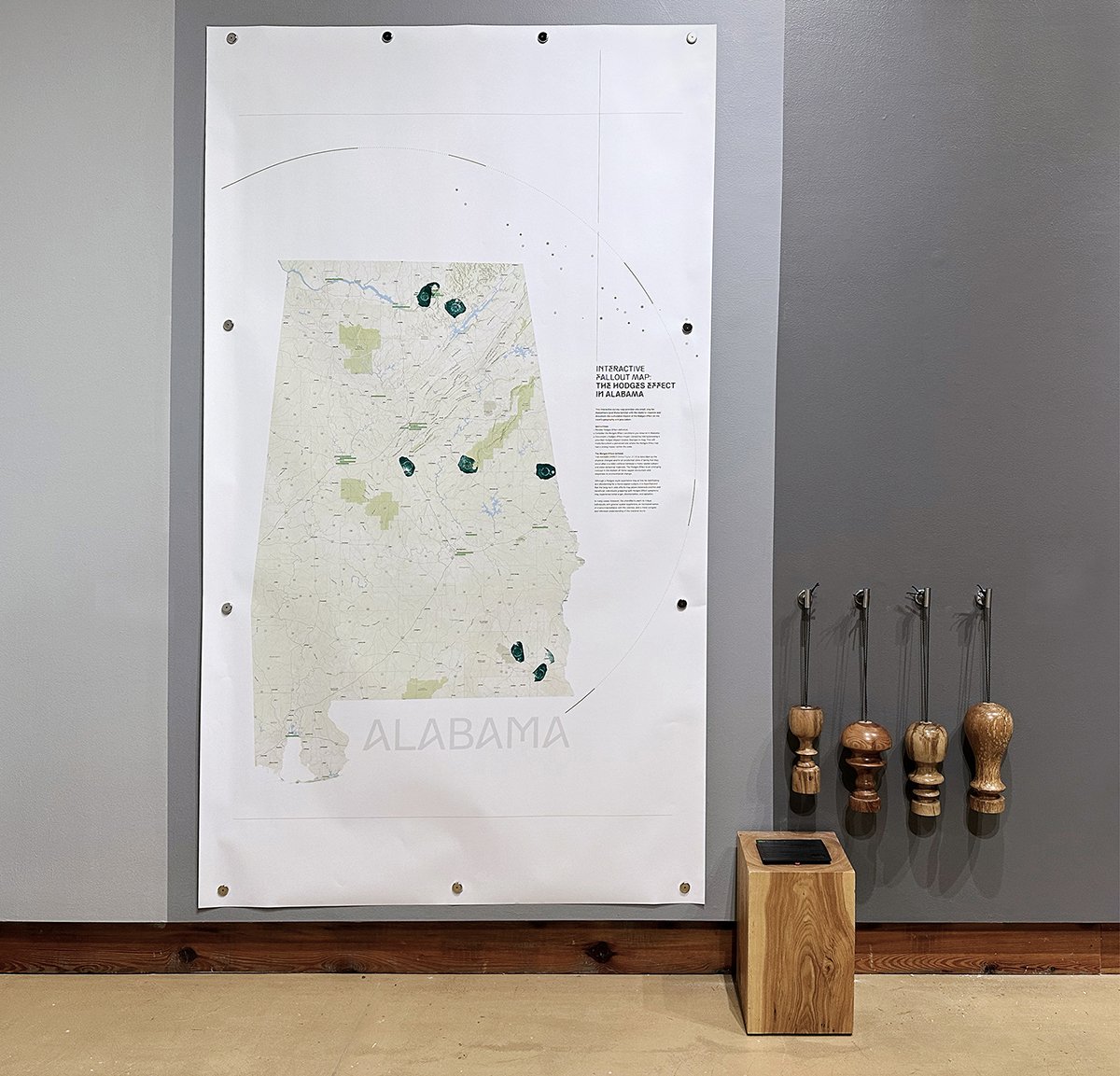 Interactive Fallout Map and Wood Handle Hodges Impact Zone Rubberstamps
