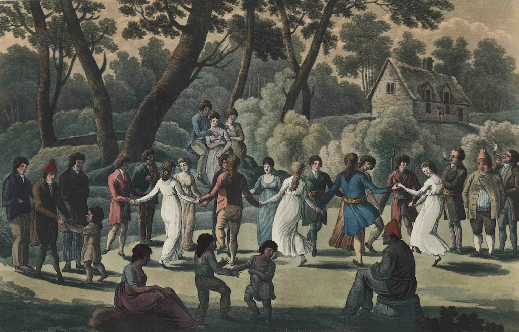 "La Danse Ronde – Circular Dance of the Canadians" (George Heriot, 1807)