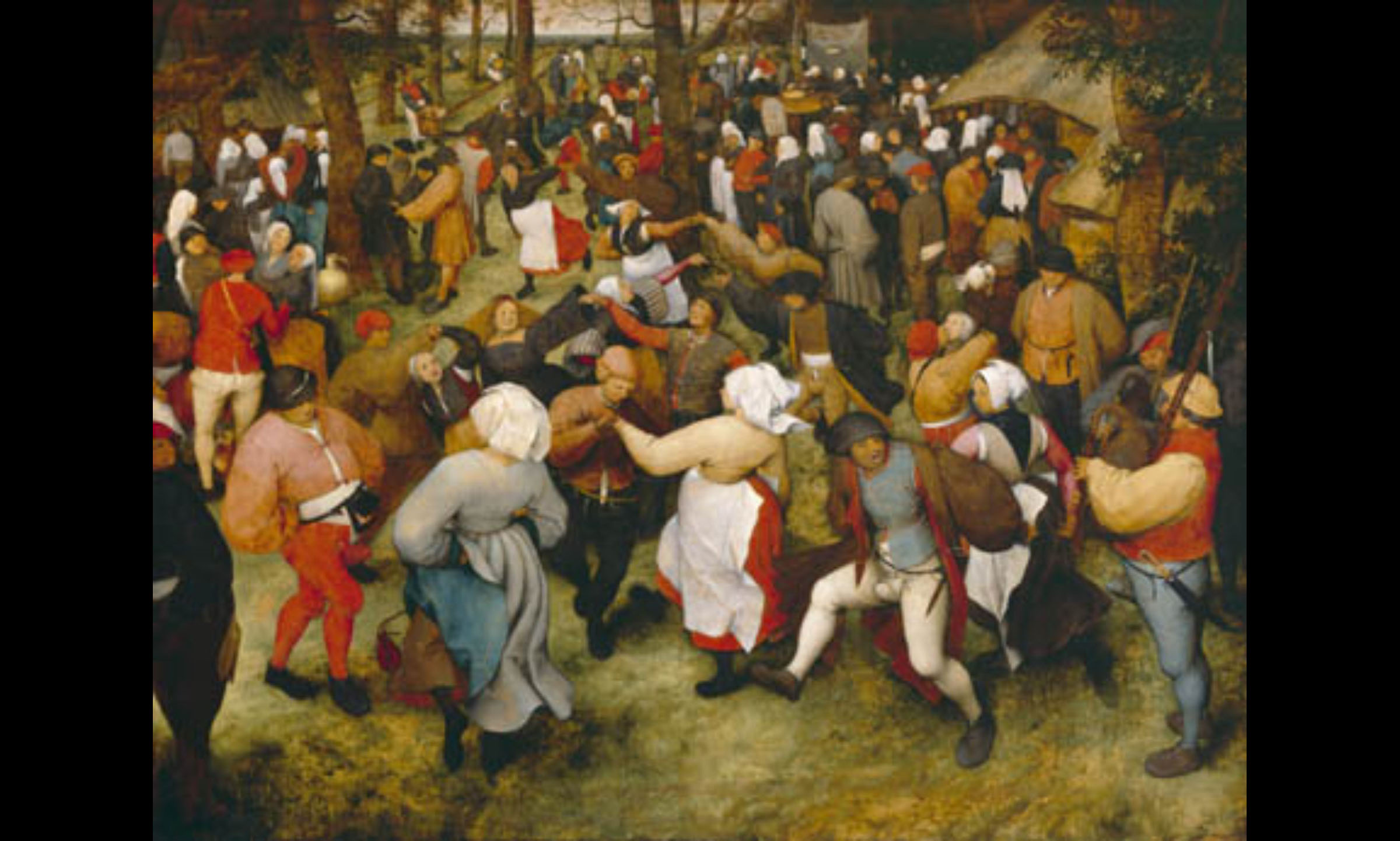  "The Wedding Dance" – Peasant dance in Netherlands&nbsp; (Pieter Bruegel the Elder, 1566) 