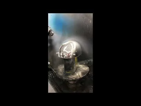 Chrome motor cycle helmet (Copy)