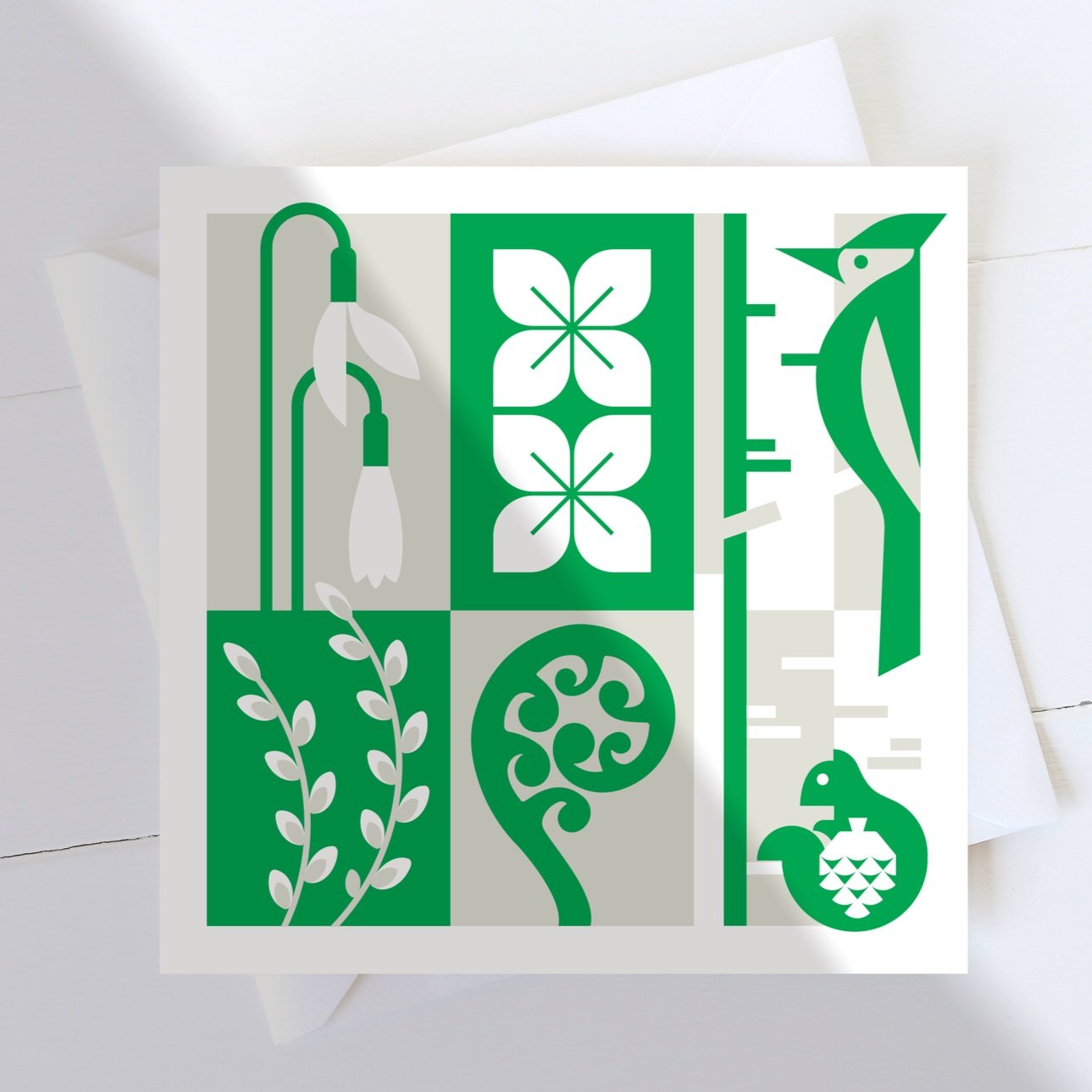 Spring mini greeting card