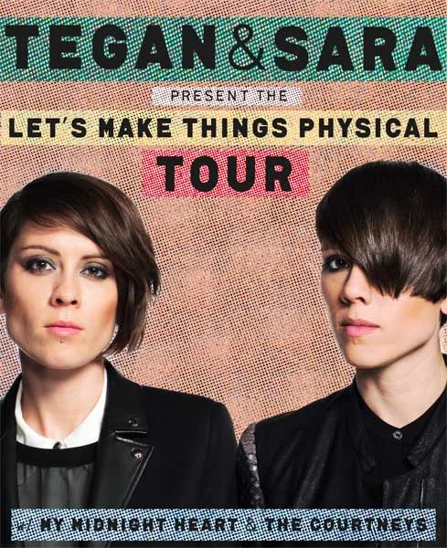 My Midnight Heart chosen as supporting act for Tegan and Sara's "Let's Make Things Physical" tour