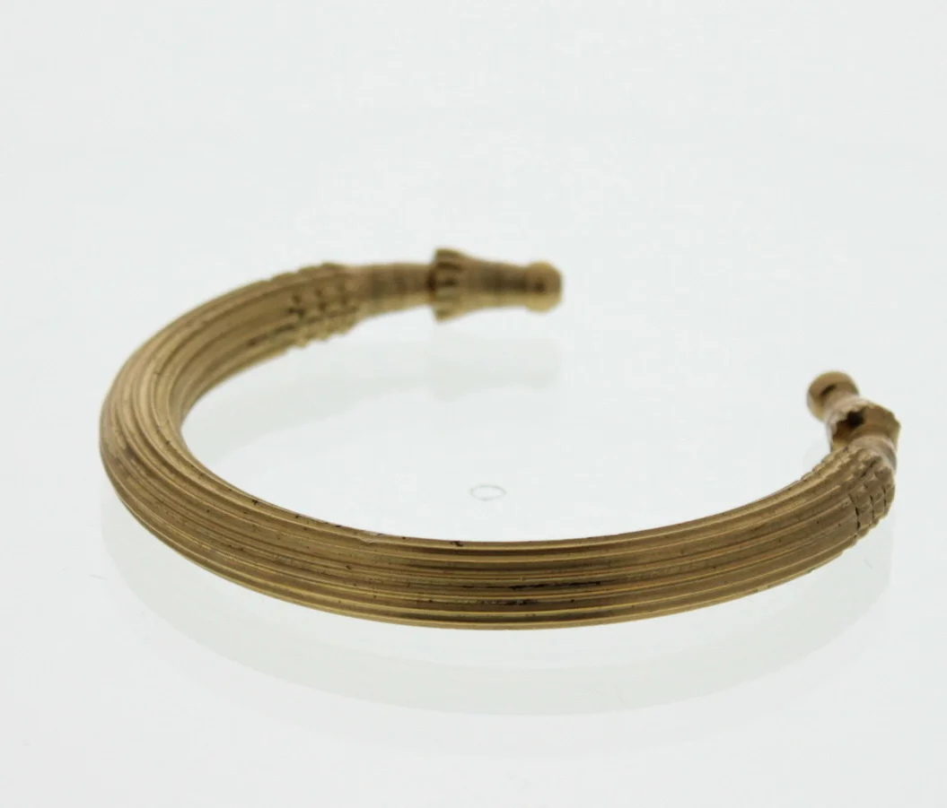Heavy brass bracelet