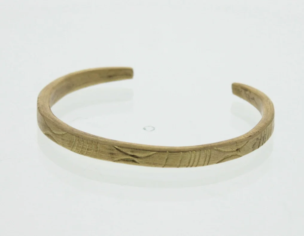 Flat Brass Bracelet