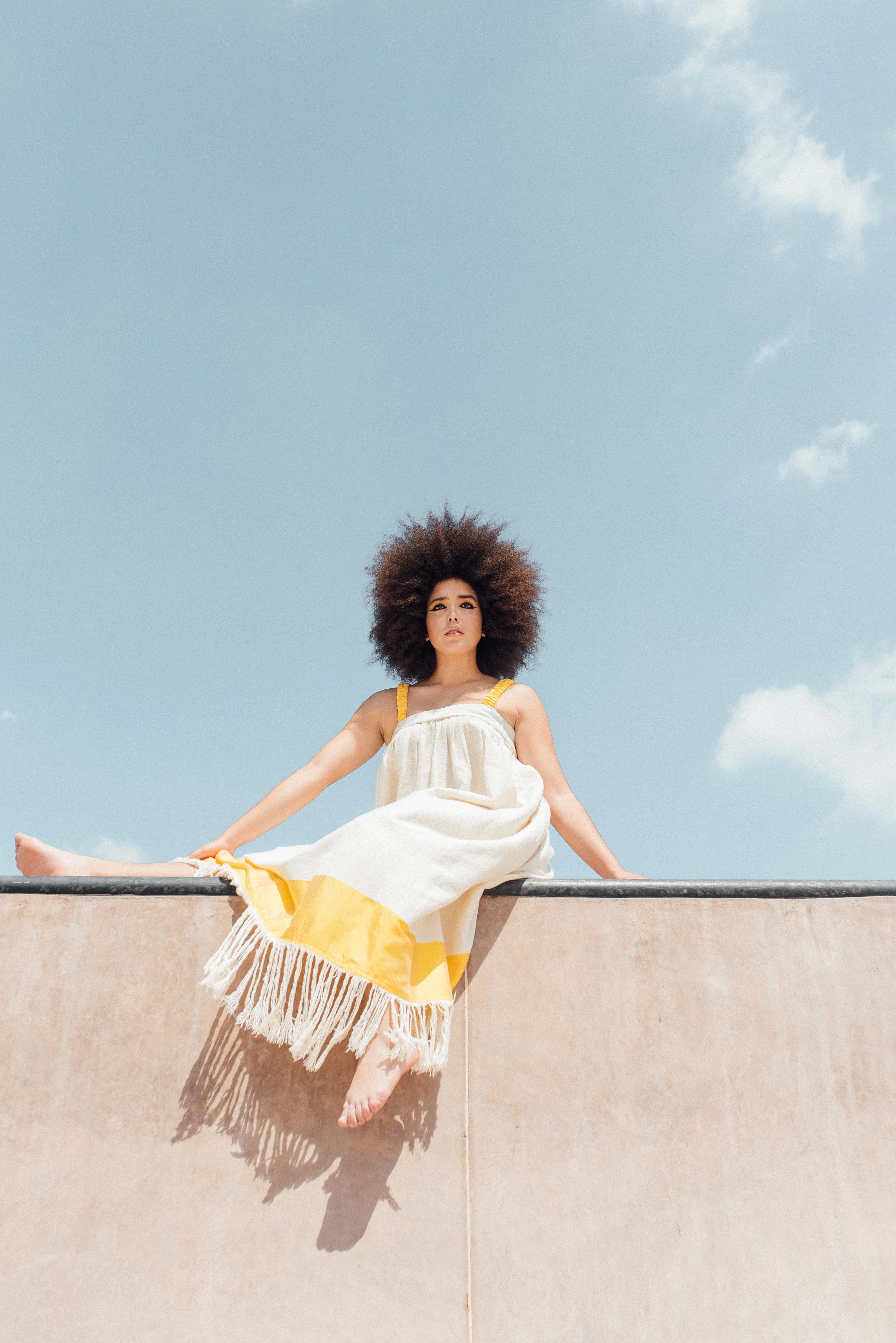 Maxi jumper dress -Yellow