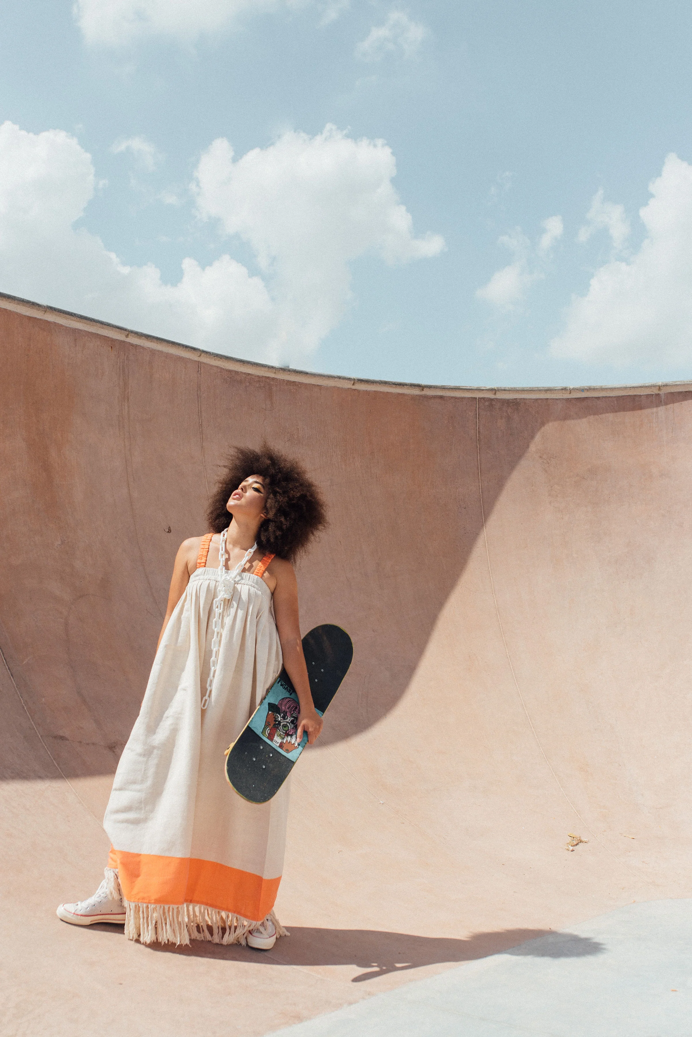 Maxi jumper dress- Orange 