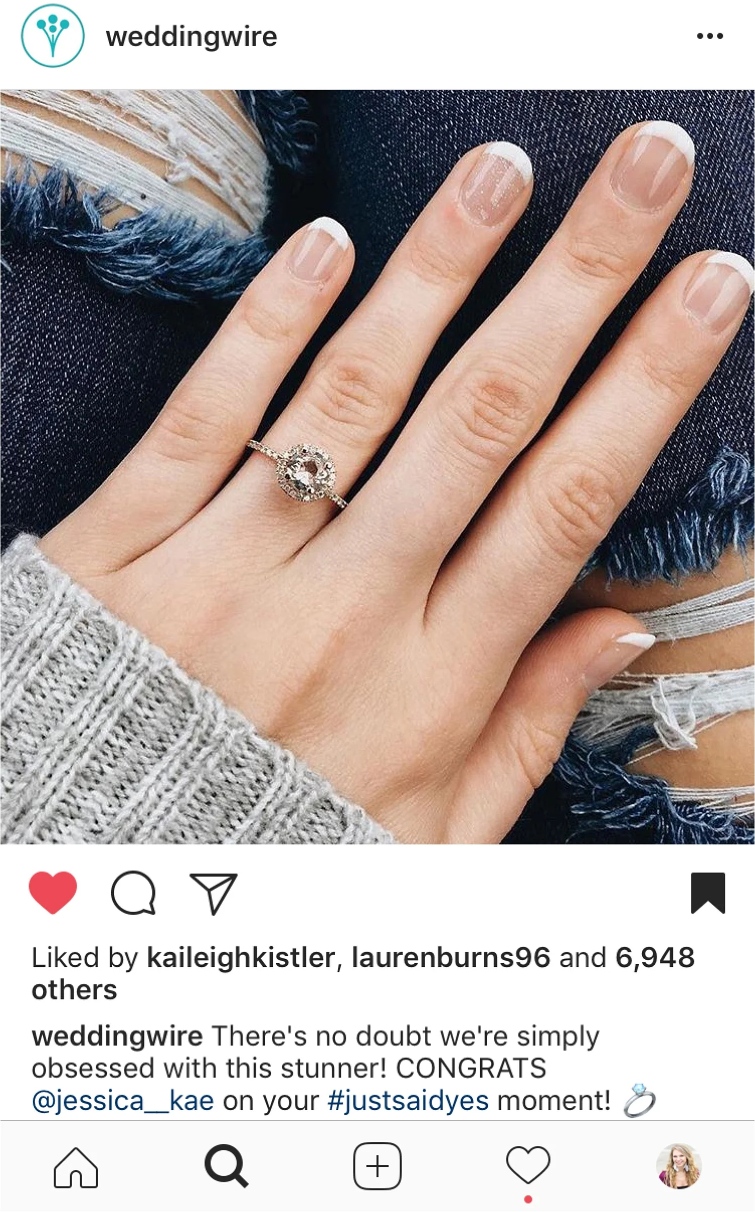 My ring even got featured on Wedding Wire ! This was such a fun surprise. 