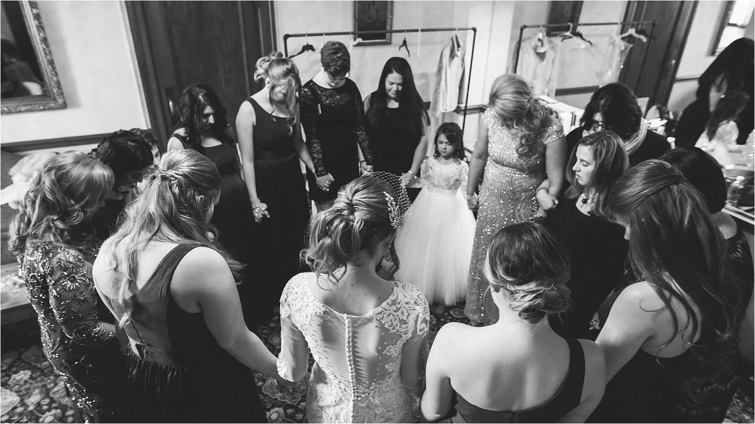 Praying before the ceremony. <3
