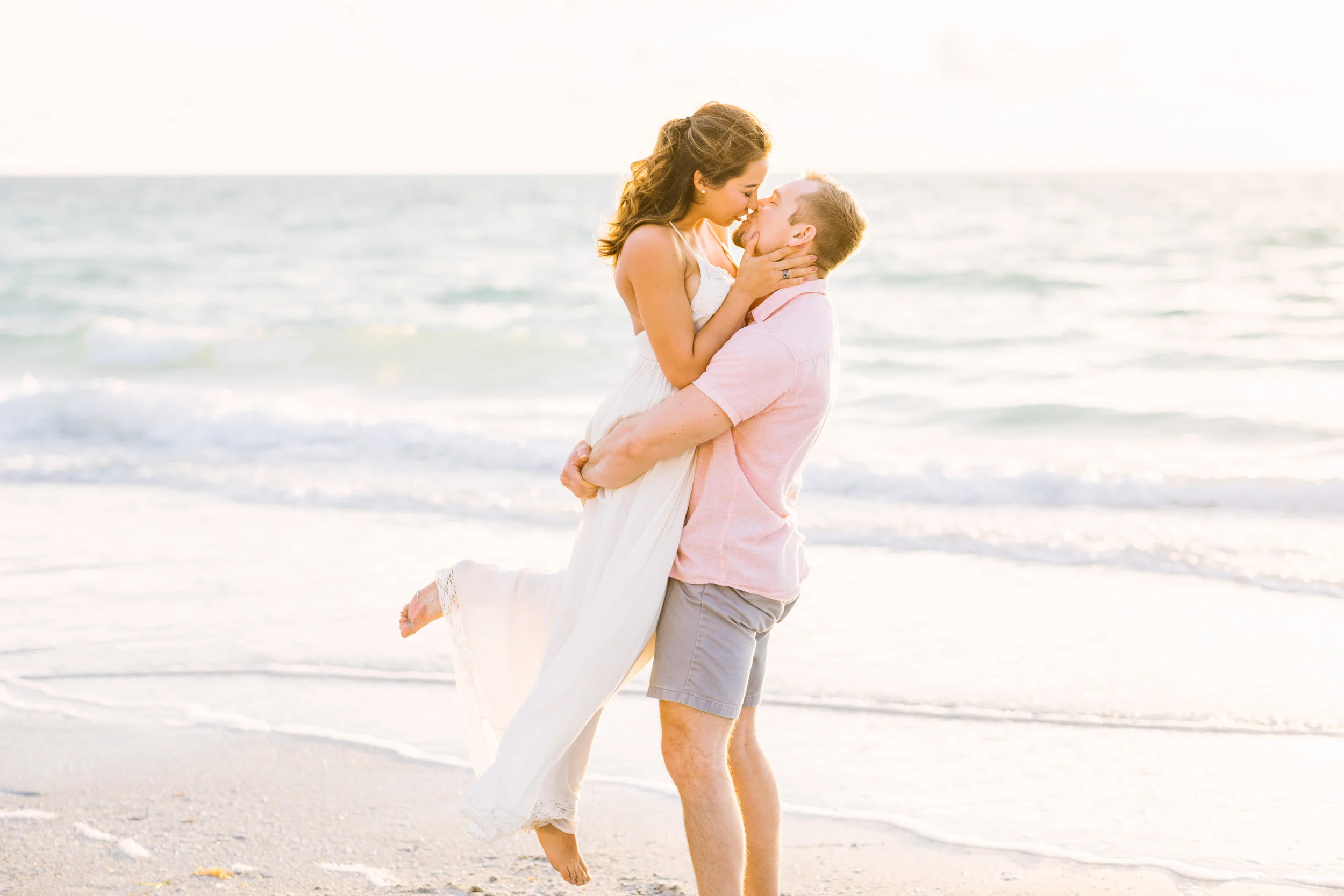 Chris &amp; Kristi's FL Beach Session | March 26, 2019 | Florida Wedding Photographers | Belleair Beach, St. Petersburg, FL