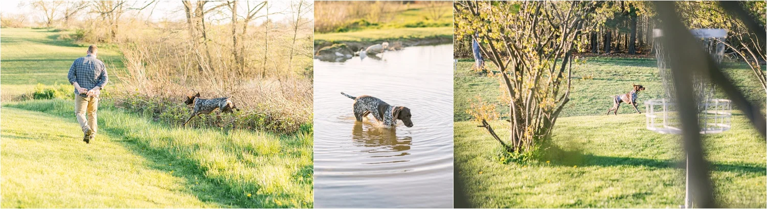 She was completely in her element at Austintown Park and even jumped in the pond! haha