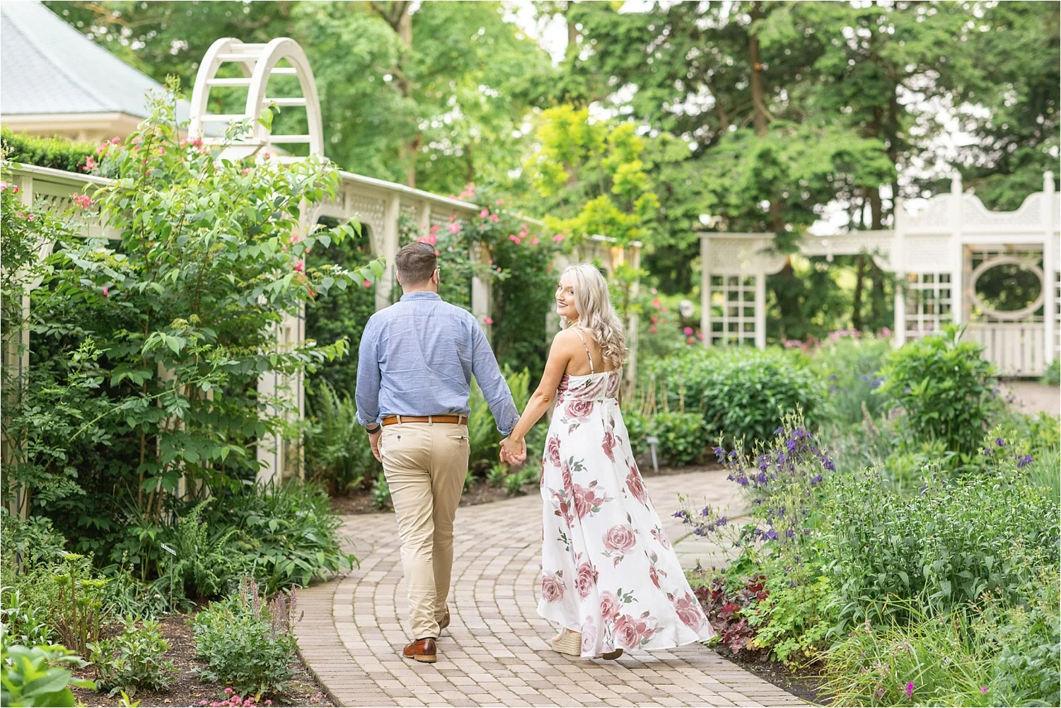 Ricky + Cassandra's Lovely June Engagement Session at Mill Creek Park | Fellows Riverside Gardens Engagement Photos | Youngstown Wedding Photographer