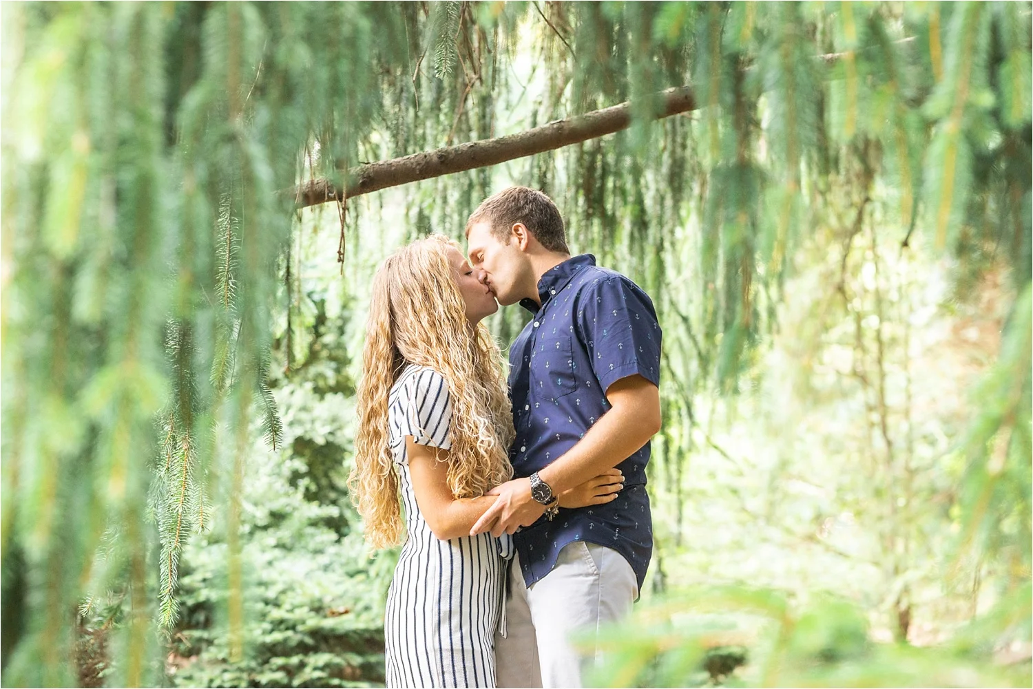 Beau + Melinda's Fun Sunny Engagement Session at Fellows Riverside Gardens &amp; Lily Pond in Youngstown, Ohio | July 25, 2019 | Youngstown Wedding Photographer