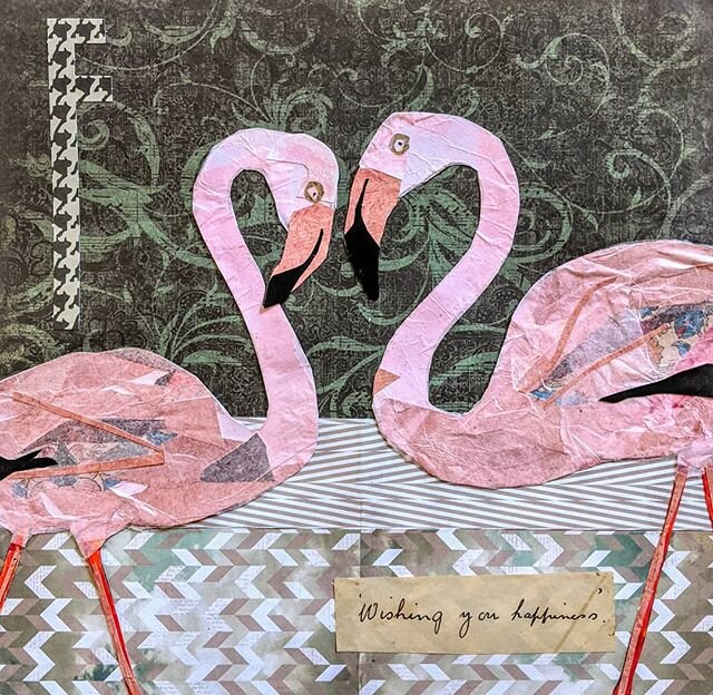 Collaging is my go-to activity in times of uncertainty. Who else is using art as a means for self-care? Tag me with your work and I'll share it here!
*
*
*
#fisforflamingo #birdsofafeather  #collage #paper #artisforeveryone #tenwomengallery @riley.gr