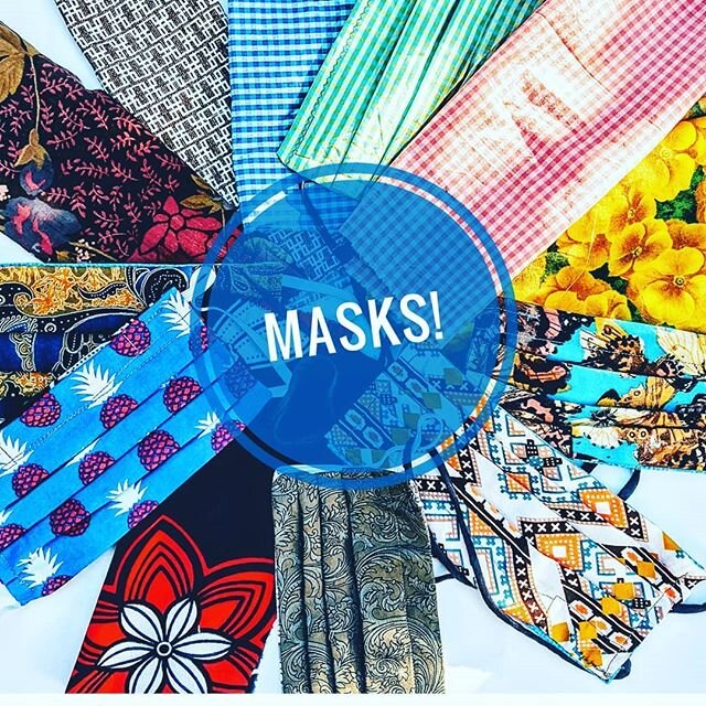 That's right! Still making masks to sell and to give away to essential workers and seniors in need. Link in bio 💗