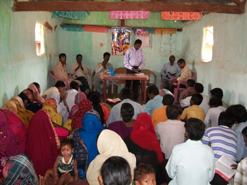 A typical church in rural India - the type we will be equipping alongside India Mission Association