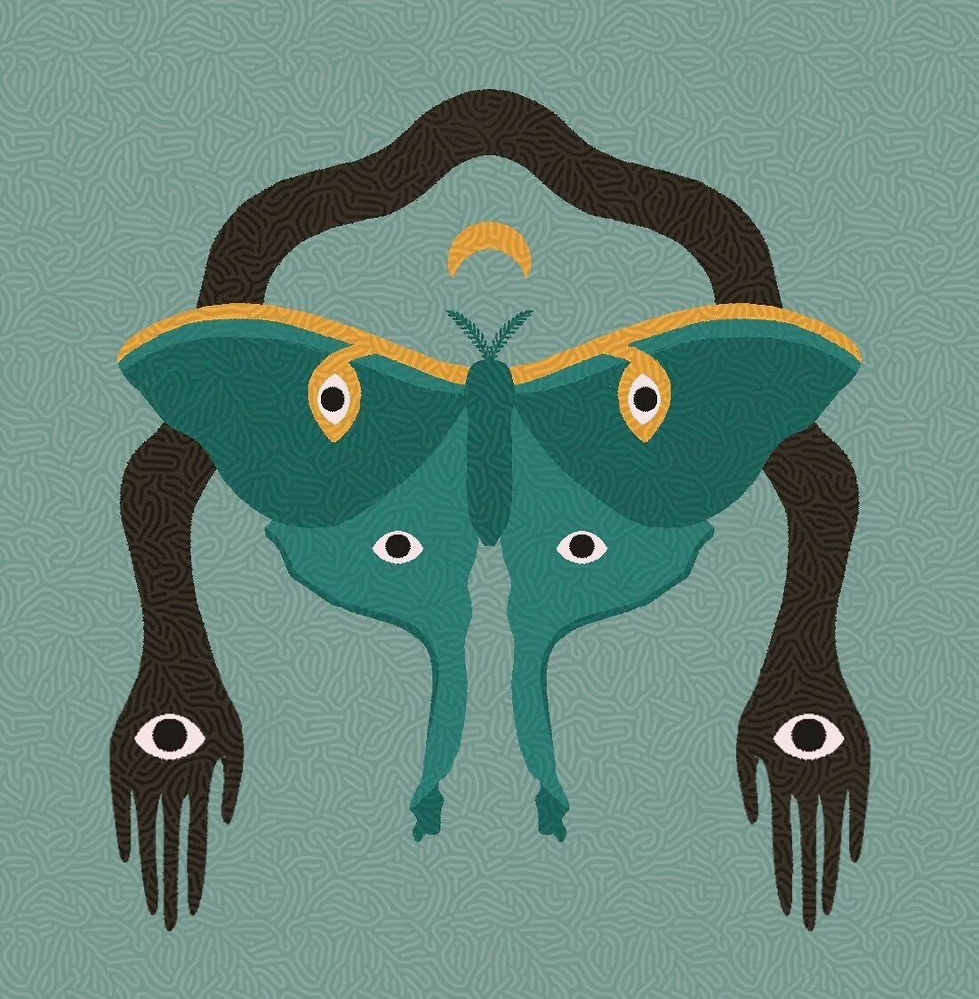 Our sacred sister symbol 🖤 @___feral miss you and Xav