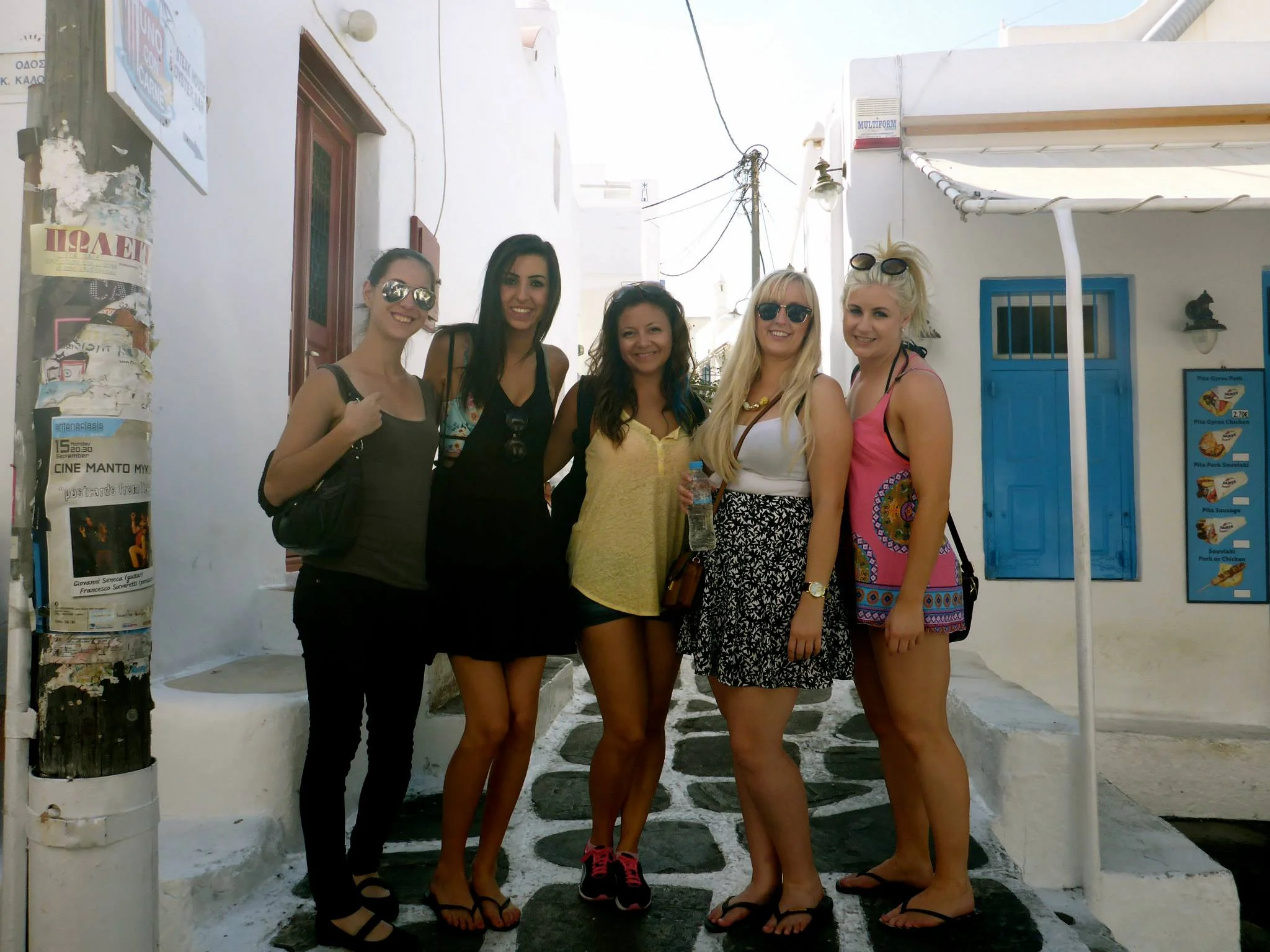 Wandering the town one last time with these ladies.