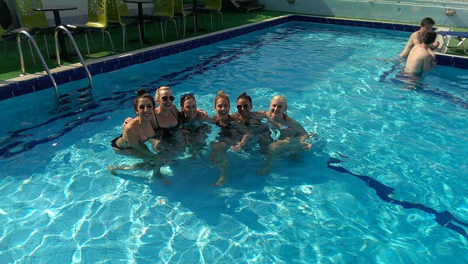 All the girls join in, we are fast friends!