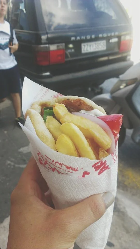 My favorite part of any day, Lucky's Souvlaki!