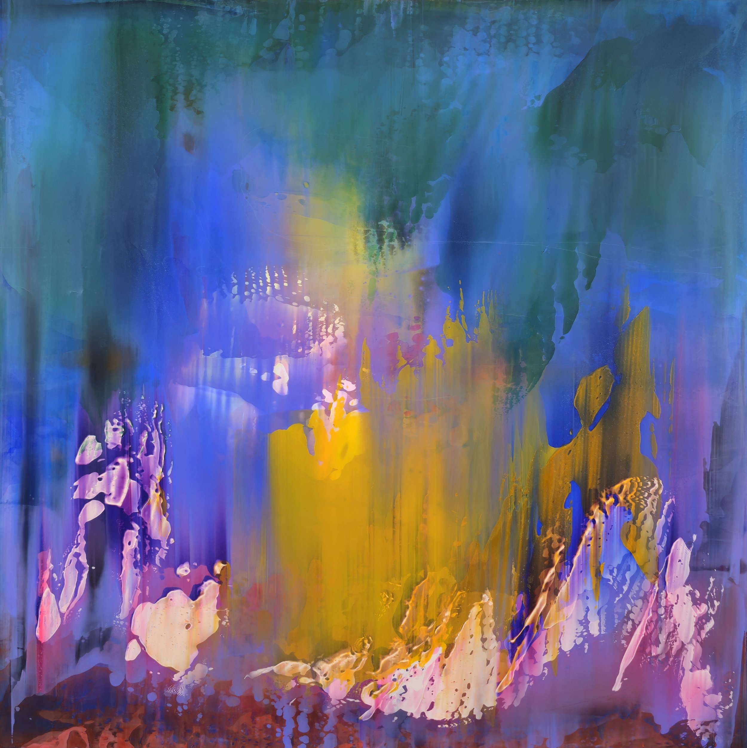 Aleksandra Rdest Curtains of colour 30x30 in. $3000