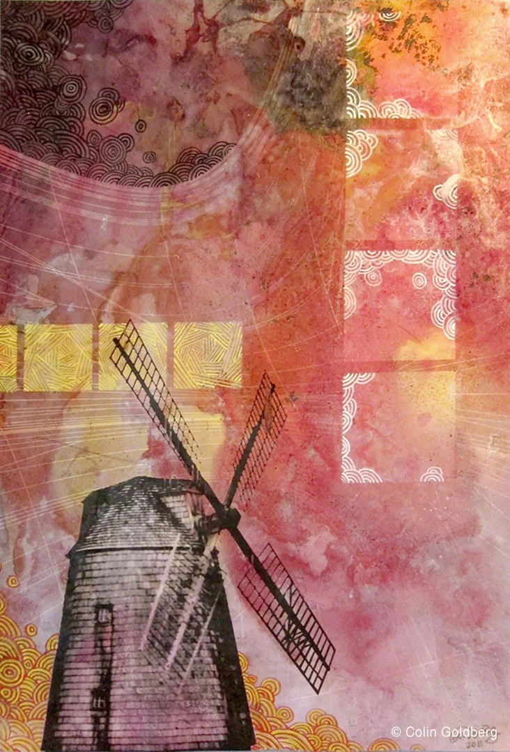 Composition with Windmill by Colin Goldberg