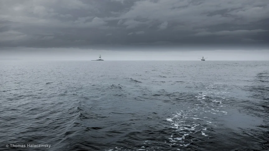 Fishers Island Sound by Thomas Halaczinsky