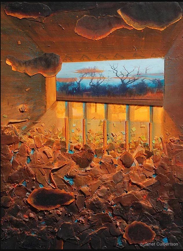 Mashomack diptych by Janet Culbertson