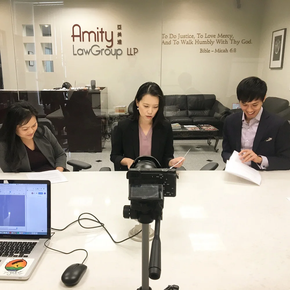   October 2018   Behind-the-scenes of The Ask Amity Show, where our attorneys answer the most common legal questions and discuss laws/topics affecting our community.  Subscribe today  so you never miss an episode!  