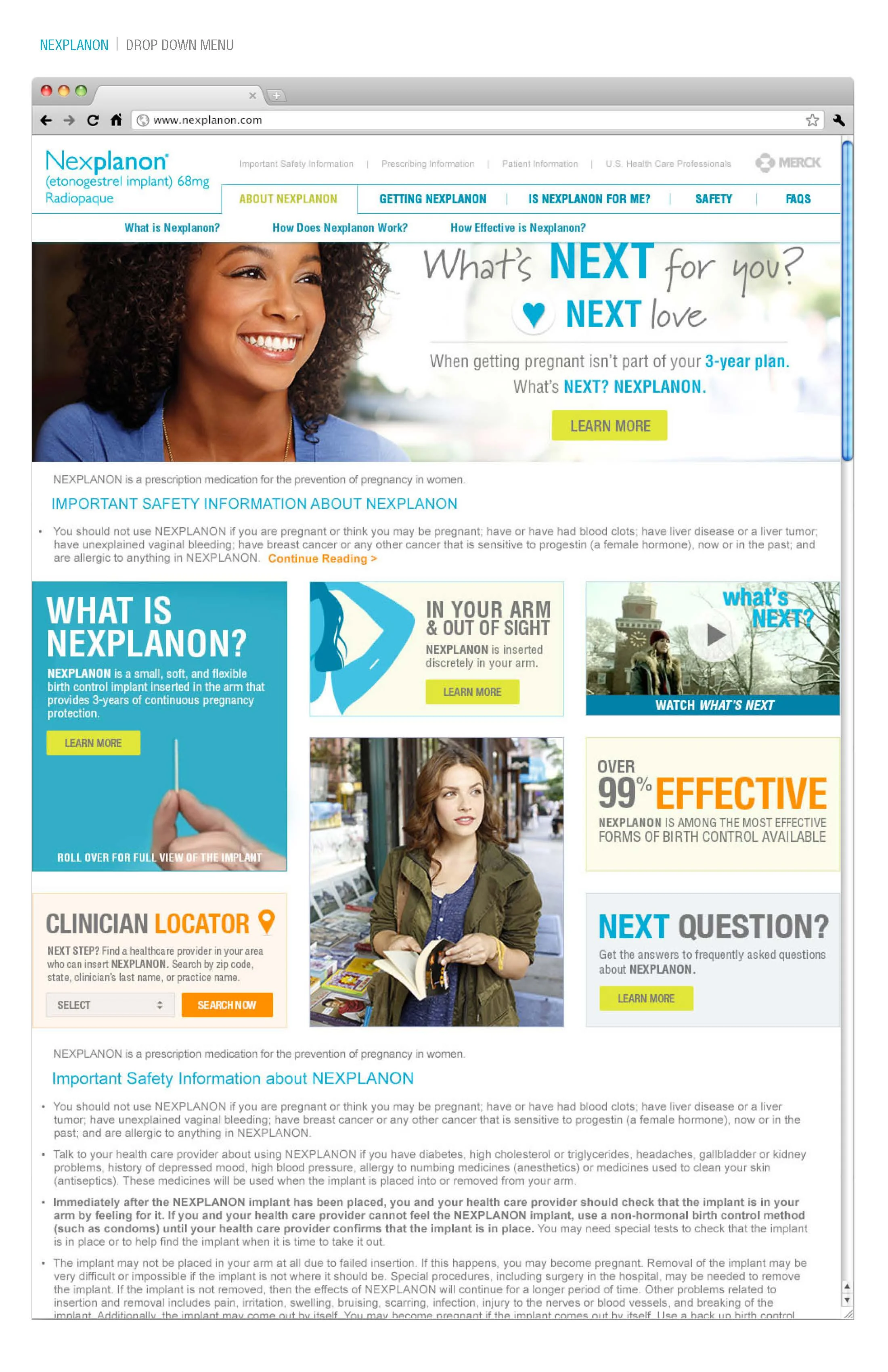 An in-depth website to answer questions about this unique birth control option...
