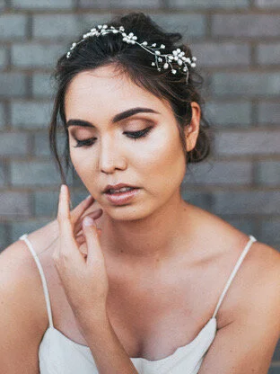 Camille Bridal Hair Vine - Silver