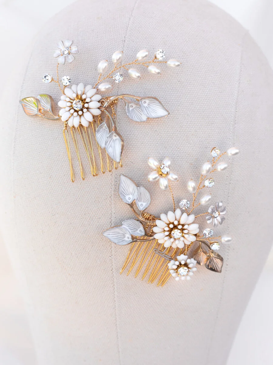 Brylee Hair Comb Set Gold