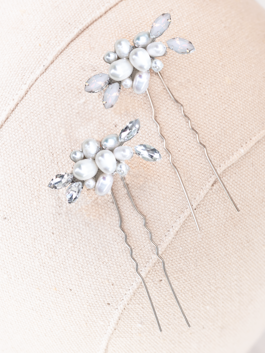 Lela Bridal Hair Pin - Silver — Salon Blonde - Hair Stylist Port