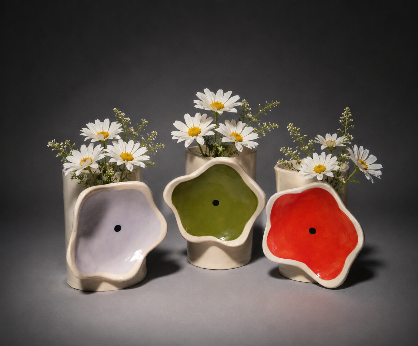 Side Flower Vases