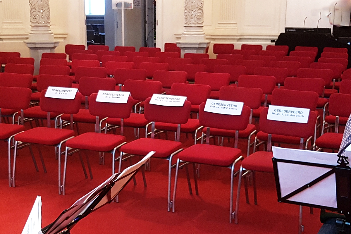 Generale Repetitie in de Spiegelzaal van het Concertgebouw.
