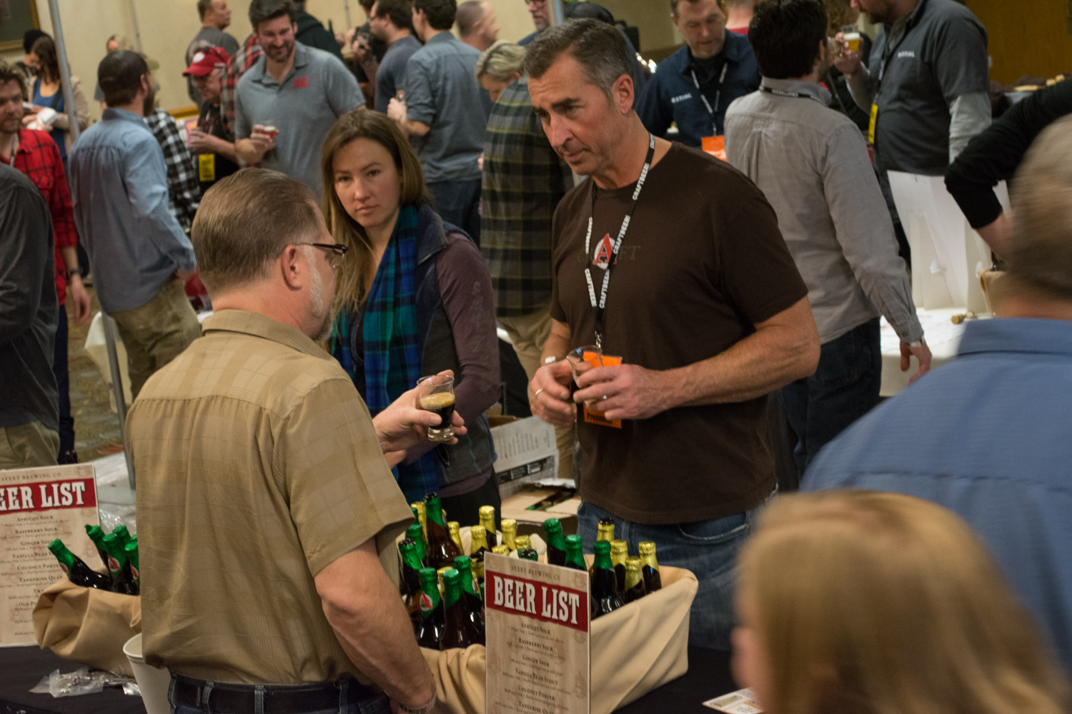  Brewery owners such as Adam Avery (pictured) could be found front and center, discussing their beers with enthusiasts.&nbsp; 