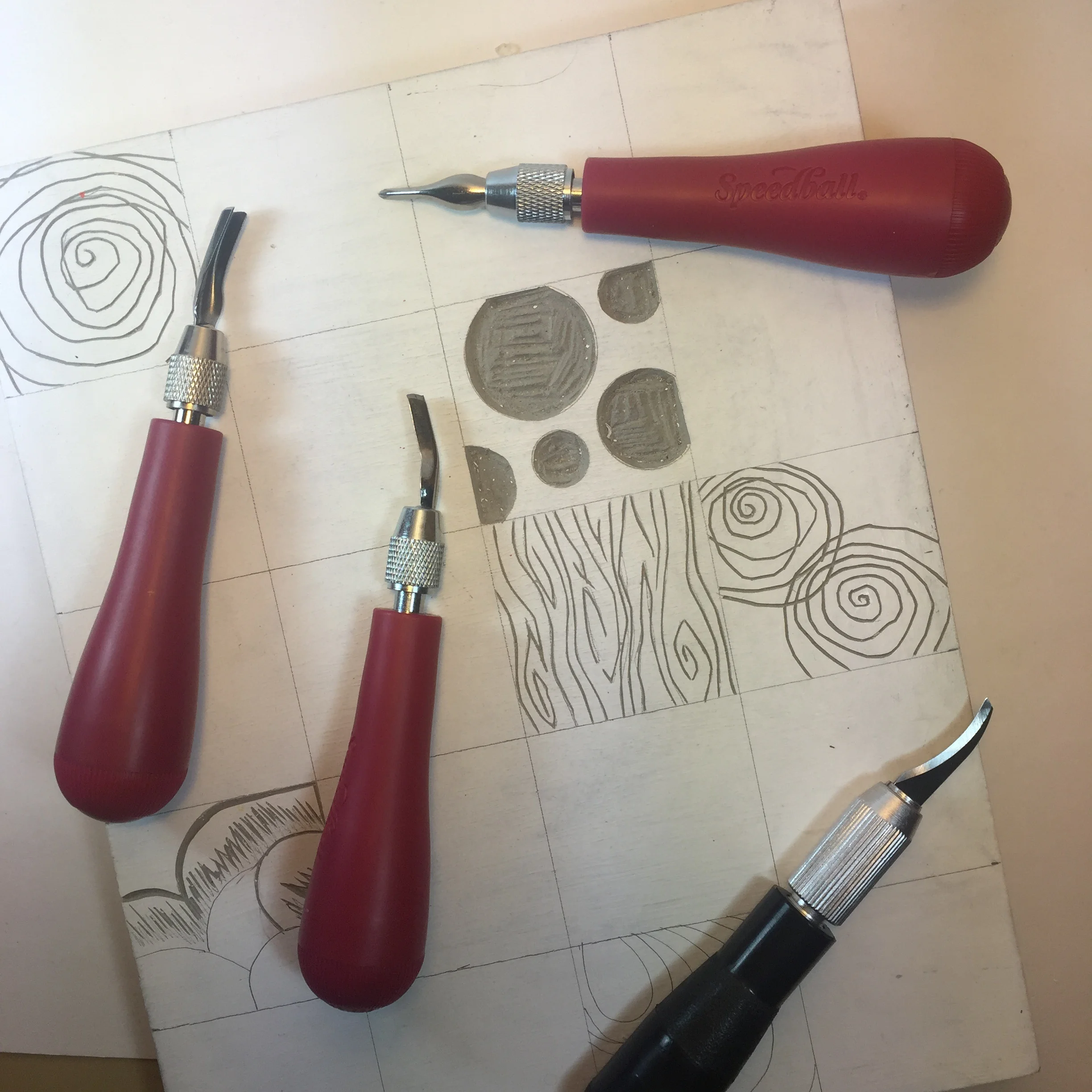 8x10 Linoleum block