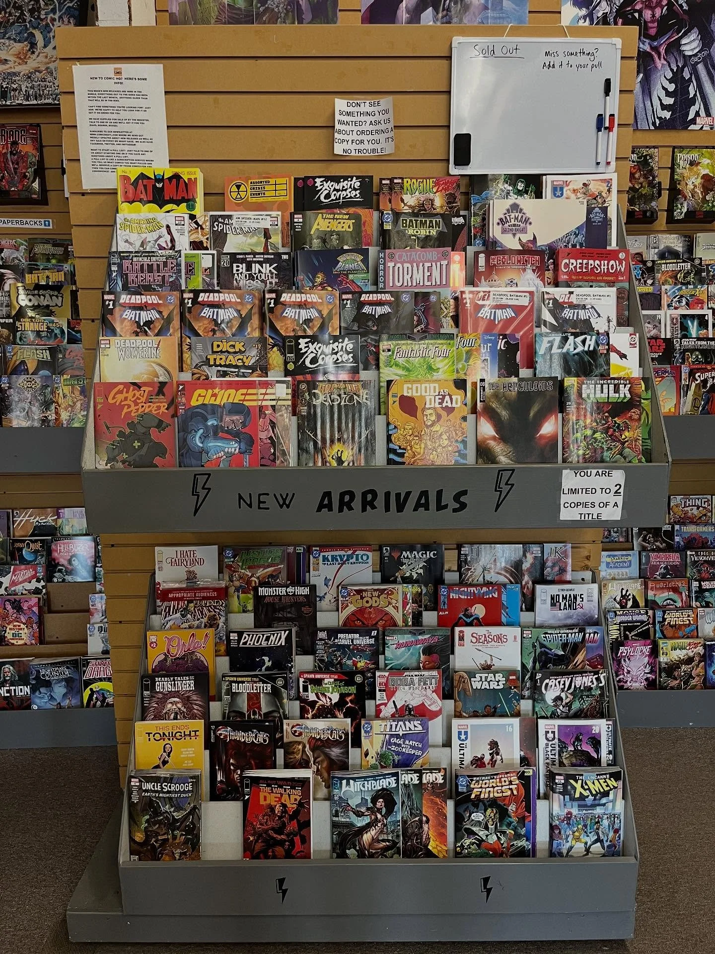 New releases! Deadpool/Batman is out today, who&rsquo;s excited?!