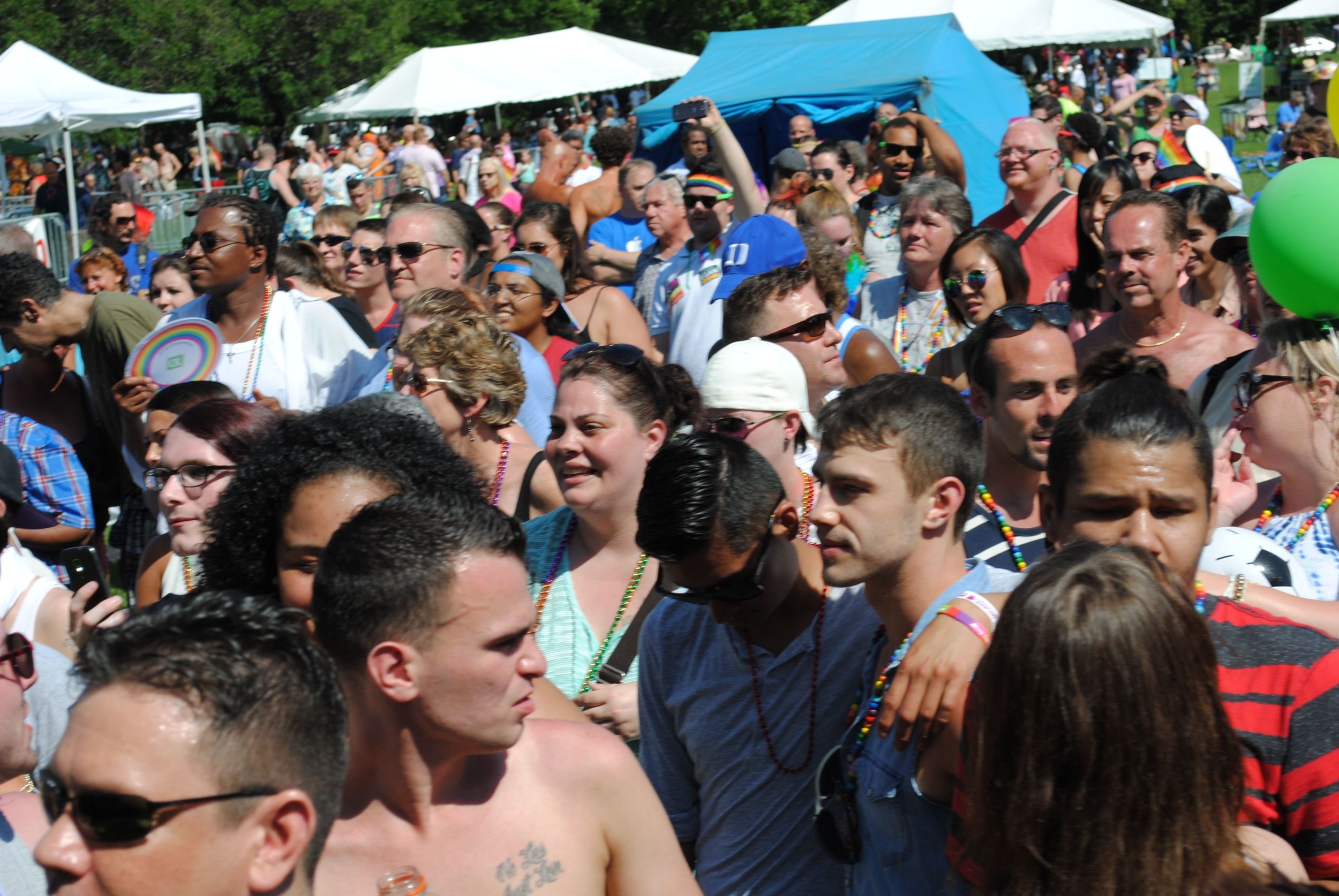 Capital Pride Singers march in the Pride Parade in Albany, NY