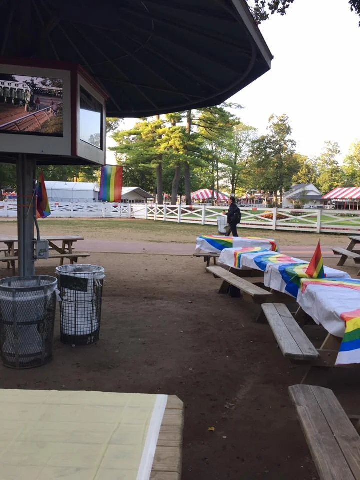 Tables all set up and ready for you! 