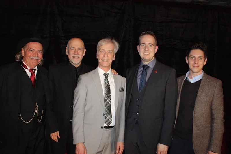 The Evening Gala show: (L to R) “Pop” Haydin, Michael Close, Chris Pillsowrth, (some guy), Nicholas Wallace