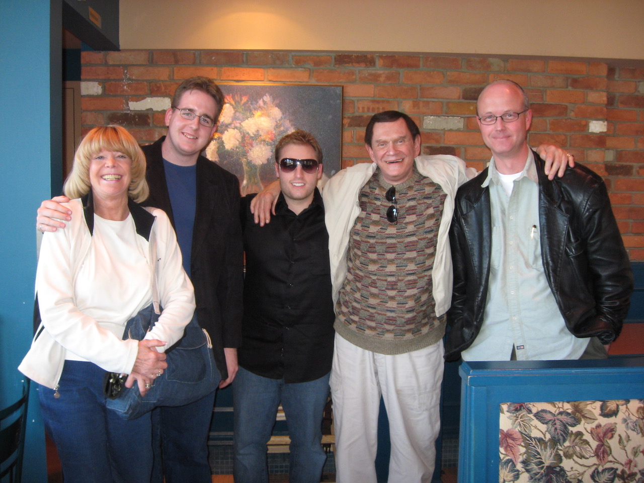 June 2008 - L to R Pam Hayes, ME, Ben Train, Johnny Thompson, David Peck