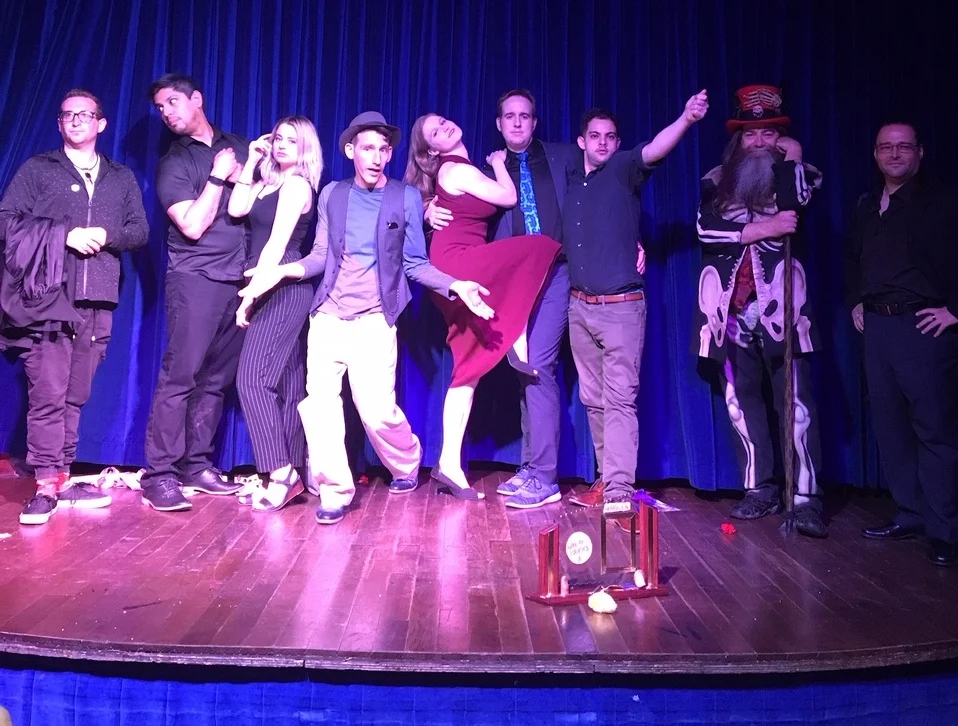 L to R: Shamus Macgregor, Beyond Mental Borders, Harry Zimmerman, Jacqueline Swann, James Alan, Jonah Babins, Jim Byrns, John Roldan