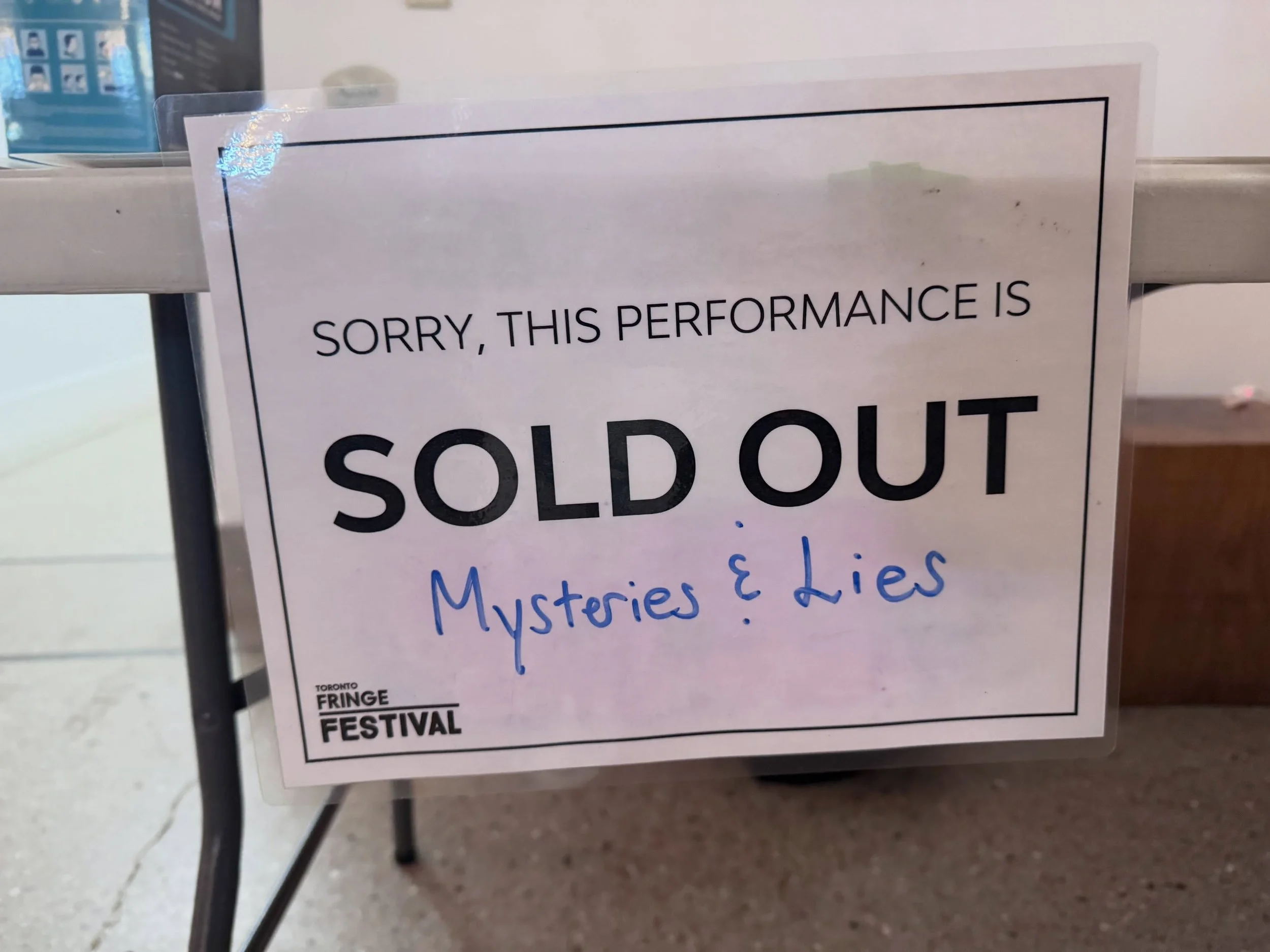 And that&rsquo;s a wrap&hellip; thank you to everyone who came to see the show. 

Thanks to @toronto_fringe and @sweetactiontheatre and the army of volunteers. 

Can&rsquo;t wait to share the next magical project with you?