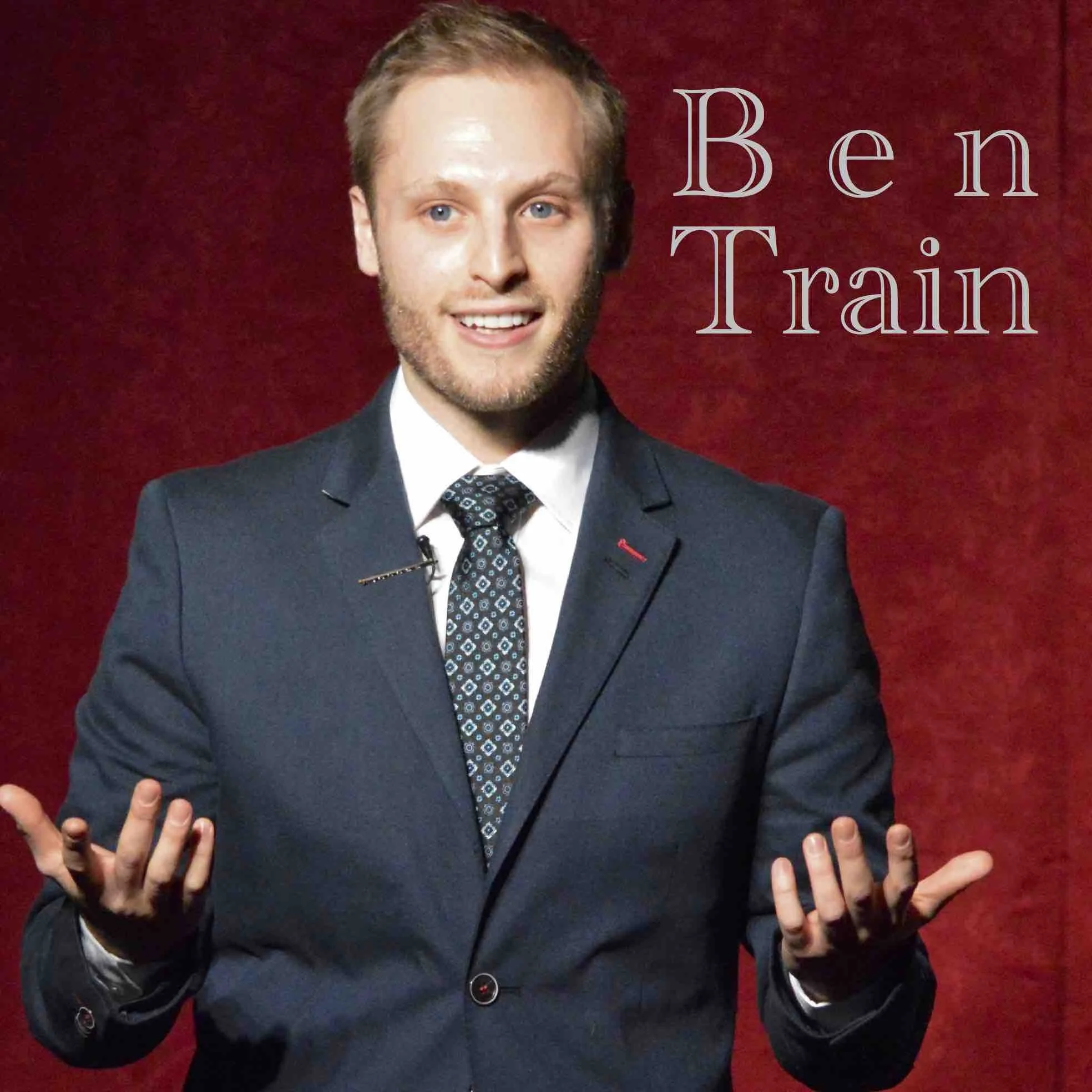 Ben Train performing on stage at the Crimson Lounge